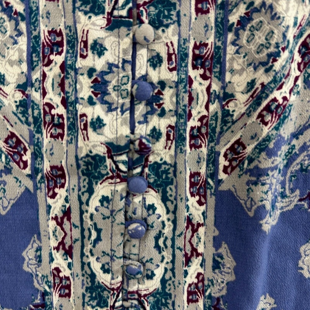 Free People Magic Tunic Flutter Sleeve Boho Button Down OB539806 - Picture 10 of 16